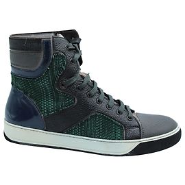 Sneakers Alte Lanvin Mixed Media in Sintetico Multicolor Multicolore