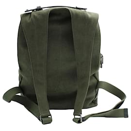 Valentino-Valentino VLTN Backpack in Green Khaki Canvas-Green,Khaki