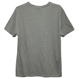 Ami Paris-Ami Paris Ami De Coeur T-Shirt aus grauem Baumwolljersey-Grau