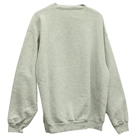 Balenciaga-Sudadera con logo Balenciaga estampado en algodón gris-Gris