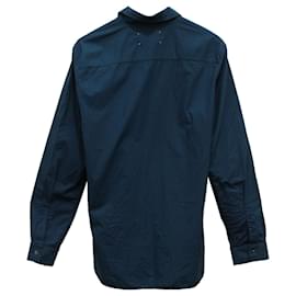 Maison Martin Margiela-Maison Martin Margiela Buttondown Shirt in Blue Cotton-Blue