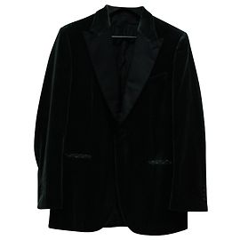 Brioni Abendjacke mit Spitzenrevers aus schwarzem Samt Schwarz