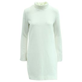 Ellery Mock Collar Top in White Polyester White