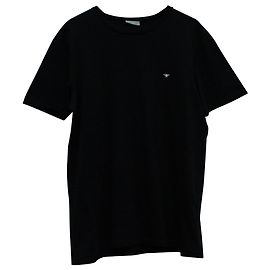 Camiseta Dior Homme com bordado de abelha em algodão preto Preto