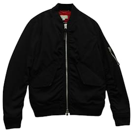 Coach-COACH Ma-1 Jacket in Black Nylon-Black