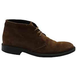 Tod's-Tod's Desert Boots in Brown Suede-Brown