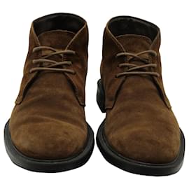 Tod's-Tod's Desert Boots in Brown Suede-Brown