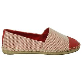 Tory Burch Color-Block Espadrilles in Red Canvas Red
