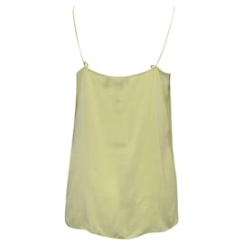 Theory-Theory Easy Slip Camisole Top in Yellow Viscose-Yellow