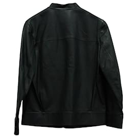 Berluti-Berluti Biker Jacket in Black Leather-Black