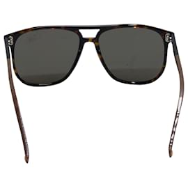 Fendi-Lunettes de soleil aviateur à monture carrée Fendi en acétate marron-Marron