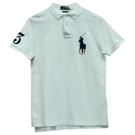 Polo Ralph Lauren-Ralph Lauren Big Pony Poloshirt aus weißer Baumwolle-Weiß