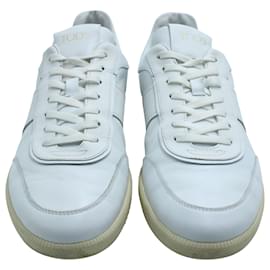 Tod's-Tods's Tabs Sneakers in White Leather-White