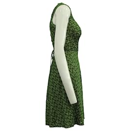 Missoni-Mini-robe en maille Missoni en rayonne verte-Vert