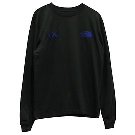 Camiseta de manga larga de algodón gris de The North Face X KAWS Gris