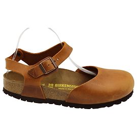 Birkenstock 'Messina' Mary Jane em couro bronzeado Marrom Bege