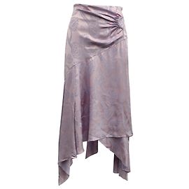 Jupe mi-longue en jacquard Peter Pilotto en satin violet Autre