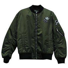 Bomber Mcq by Alexander McQueen in poliammide verde Verde