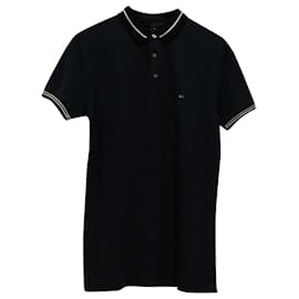 Marc by Marc Jacobs-Marc Jacobs Two Tone Polo Shirt in Navy Blue Cotton-Blue,Navy blue
