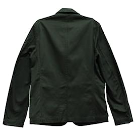 Comme Des Garcons-Comme des Garcons Jacket in Green Khaki Cotton-Green,Khaki