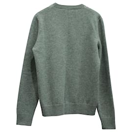Alexander Mcqueen-Alexander McQueen Skull Logo Sweater in Grey Cotton-Grey