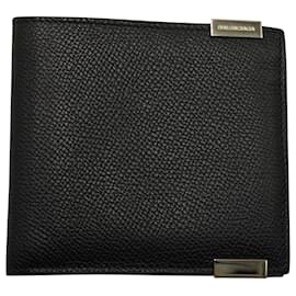 Balenciaga-Balenciaga Phileas Billfold Wallet in Black Leather-Black