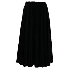 Marc Jacobs-Marc Jacobs Pleated Skirt in Black Polyester -Black