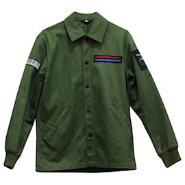 Opening Ceremony-Opening Ceremony Symphony Patch Coach Jacket in Green Cotton-Green,Khaki
