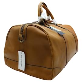 Polo Ralph Lauren-Polo Ralph Lauren Duffel Bag in Brown Leather-Brown