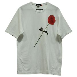 Camiseta de algodón blanco con estampado de rosas de Undercover x Joyce Blanco