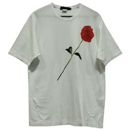 Undercover-Undercover x Joyce Rose Print T-shirt in White Cotton-White