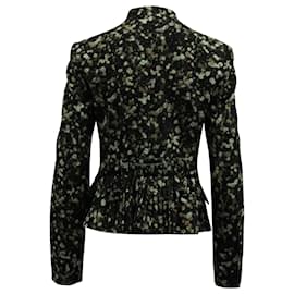 Givenchy-Givenchy Ruffled Jacket Blazer in Floral Print Wool-Other