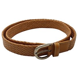 Gewebter Tod's Gürtel aus hellbraunem Leder Braun