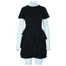 Dkny Kleines schwarzes Lagenkleid Schwarz