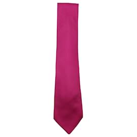 Hermès Corbata Hermes en Seda Rosa Rosa