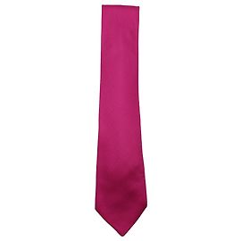 Hermès Gravata Hermes em seda rosa Rosa