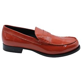 Dsquared2 Mocassini Penny Lucidi in Pelle Rossa Rosso
