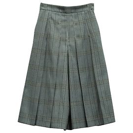 Maje Houndstooth Culottes Hose aus grauem Polyester Grau