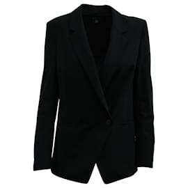 Theory-Theory Double-Breasted Blazer in Black Wool-Black