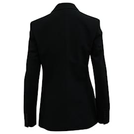 Theory-Theory Double-Breasted Blazer in Black Wool-Black