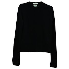 Bottega Veneta Pre-Fall 2019 Crewneck Sweater in Black Cashmere Black