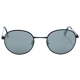 Gafas de sol redondas Saint Laurent en metal negro Negro