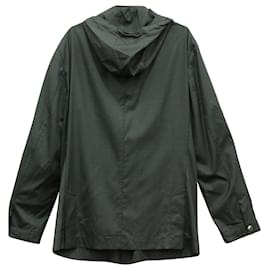 Brunello Cucinelli-Brunello Cucinelli Rain Jacket in Black Polyester-Black
