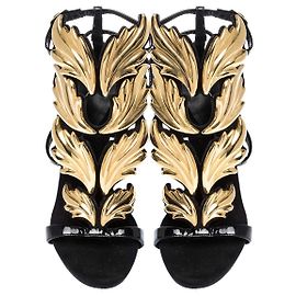 Giuseppe Zanotti Black Suede Sandals Black
