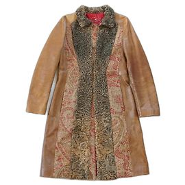 Etro Abrigos, Ropa de calle Castaño Multicolor
