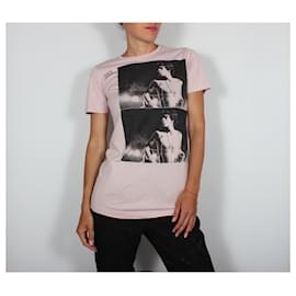 Dolce & Gabbana-T-Shirt Dolce & Gabbana mit Mick Jagger.-Schwarz,Pink
