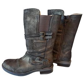 Autre Marque Botas de couro com cano médio TTY BabyBotte Marrom