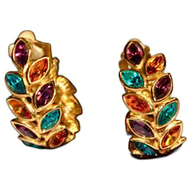 Yves Saint Laurent-Superb pair of YSL clip earrings-Multiple colors