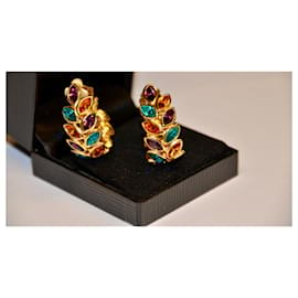 Yves Saint Laurent-Superb pair of YSL clip earrings-Multiple colors