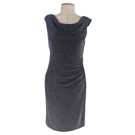 Robe Ralph Lauren Bleue Argentée Argenté Bleu
